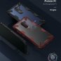 For Pocophone F1 Case Ergonomic Transparent Tough Fusion X Designed Style Red