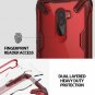 For Pocophone F1 Case Ergonomic Transparent Tough Fusion X Designed Style Red