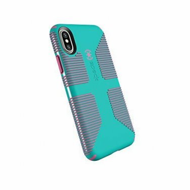 For iPhone X/Xs Case CandyShell Grip Caribbean Blue/Bubblegum Pink