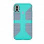 For iPhone X/Xs Case CandyShell Grip Caribbean Blue/Bubblegum Pink