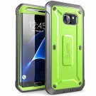 Samsung Galaxy S7 Edge Case Full-Body Rugged Holster TPU Green/Gray