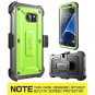 Samsung Galaxy S7 Edge Case Full-Body Rugged Holster TPU Green/Gray