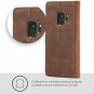 Samsung Galaxy S9 Plus Case Snakehive Genuine Leather Wallet with Viewing Brown