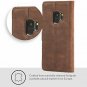 Samsung Galaxy S9 Plus Case Snakehive Genuine Leather Wallet with Viewing Brown