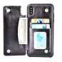 iPhone Xs Max Wallet Case Card Holder Premium Leather Magnetic Closure Black