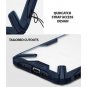 For iPhone Xs Max Case Ergonomic Transparent Military Drop Tested Bumper Navy