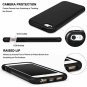 iPhone 5/5S/SE Case Premium Leather Back Flexible TPU Silicone Hybrid Black