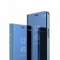 For Galaxy A7 2018 A750 Case Mirror Design Clear Flip Bookstyle Luxury Blue