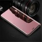 For Galaxy A7 2018 A750 Case Mirror Design Clear Flip Bookstyle Luxury Rose Gold