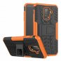 For Galaxy J8 2018 Case Hybrid Rugged Heavy Duty Armor Hard Back Cover Orange