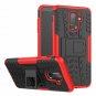 For Galaxy J8 2018 Case Hybrid Rugged Heavy Duty Armor Hard Back Cover Red