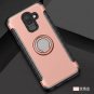 Galaxy J8 2018 Case Hybrid Back with 360 Degree Rotation Ring Holder Rose Gold
