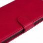 For Samsung J8 Case Wallet Kickstand Premium Leather Book Style Magnetic Red