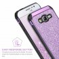For Galaxy Grand Prime Case Luxury Glitter Slim Hybrid Shockproof 2 in 1 Purple