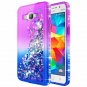 For Samsung Galaxy Grand Prime Case w/Screen Protector Glitter Shiny Purple/Blue