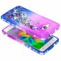For Samsung Galaxy Grand Prime Case w/Screen Protector Glitter Shiny Purple/Blue