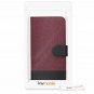 For Samsung Galaxy A6 2018 Case PU Leather Protective Dark Red/Black
