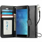For Xperia XA2 Ultra Case Wallet Stand Slim Fit Heavy Duty Flip Cover Black