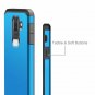 For Galaxy J8 Case Heavy Duty Dual Layer Hybrid Shock Proof Protective Blue