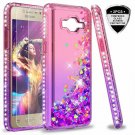 Fo Galaxy Grand Prime Case Tempered Glass Screen Protector Girls Pink/Purple