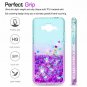 Fo Galaxy Grand Prime Case Tempered Glass Screen Protector Girls Teal/Purple