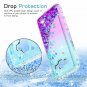 Fo Galaxy Grand Prime Case Tempered Glass Screen Protector Girls Teal/Purple