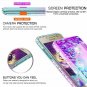 Fo Galaxy Grand Prime Case Tempered Glass Screen Protector Girls Teal/Purple