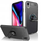 iPhone XR Case Ultra Thin Soft TPU 360 Rotating Magnetic Kickstand Black