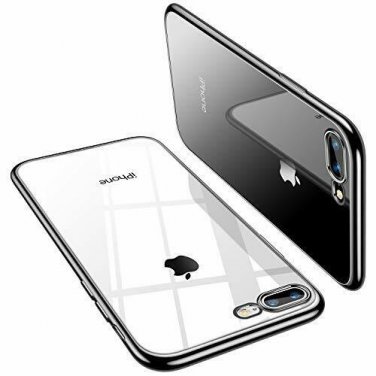 For iPhone 7/8 Plus Case Soft Cover with Electroplated Frame Ultra Slim