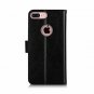For iPhone 7/8 Plus Case Luxury PU Leather Wallet Kickstand Card Slots Black