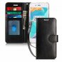 For iPhone 7/8 Plus Case Luxury PU Leather Wallet Kickstand Card Slots Black