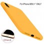iPhone XR Case Liquid Silicon Gel Rubber Full Body Protection Shockproof Yellow