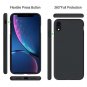 iPhone XR Case Liquid Silicone Gel Rubber Full Body Protection Shockproof Black