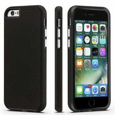 For iPhone 6 / 6s Case CellEver Dual Guard Protective ShockAbsorbing Black