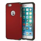 For iPhone 6/6s Case ImpactStrong Heavy Duty Dual Layer Protection Deep Red