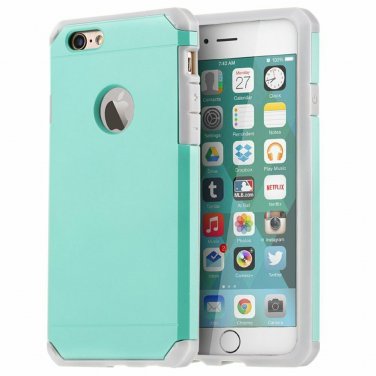 For iPhone 6/6s Case ImpactStrong Heavy Duty Dual Layer Protection Light Mint