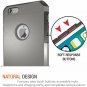 For iPhone 6/6s Case ImpactStrong Heavy Duty Dual Layer Protection Gun Metal