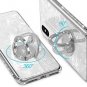 Fori Phone Xs Max Case Glitter Tempered Glass Back Bling Diamond Rhineston White