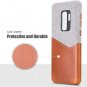 For Samsung Galaxy S9 Plus Case Sea Island Cotton Fabric Slim Hard Light Brown