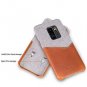 For Samsung Galaxy S9 Plus Case Sea Island Cotton Fabric Slim Hard Light Brown