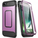 For iPhone7/8 Plus Case Built-in Screen Protector Protection Shockproof Purple