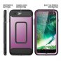 For iPhone7/8 Plus Case Built-in Screen Protector Protection Shockproof Purple