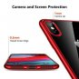 For iPhone Xs Max Case Crystal Clear Thin Cover Electroplated Edge Slim Case