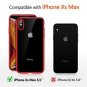 For iPhone Xs Max Case Crystal Clear Thin Cover Electroplated Edge Slim Case