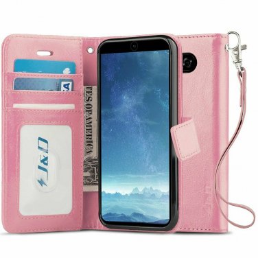 For LG V35/LG V35/V30S/V30S Case Wallet Stand Slip Fit Heavy Duty Pink