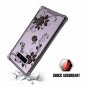 For Galaxy Note 9 Case Shockproof Hard PCTPU Bumper Black Flower Crystal