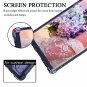 For Galaxy Note 9 Case Shockproof Hard PCTPU Bumper Black Flower Crystal