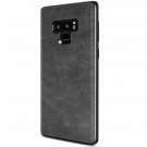For Samsung Galaxy Note 9 Case Slim PU Leather Vintage Shockproof Black