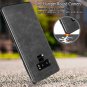 For Samsung Galaxy Note 9 Case Slim PU Leather Vintage Shockproof Black