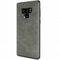 For Samsung Galaxy Note 9 Case Slim PU Leather Vintage Shockproof Gray